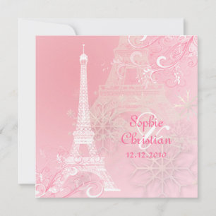 Invitación PixDezines EIFFEL TOWER INVITATIONS/DIY BACKGROUND