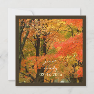 Invitación PixDezines en el bosque, bodas de otoño/eventos de