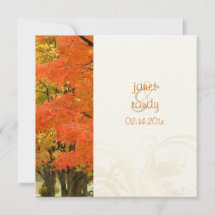Invitación PixDezines en el bosque, bodas de otoño/eventos DI