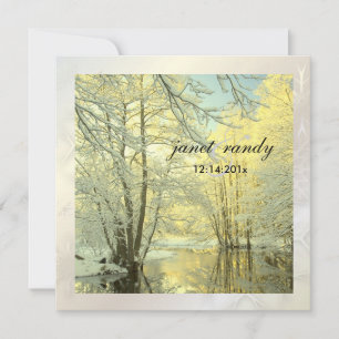 Invitación PixDezines en los bosques, la boda invernal