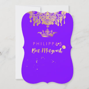 Invitación PixDezines Faux Gold/Chandelier/Crown/DIY color