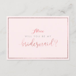 Invitación PixDezines Faux Rosa Gold Serás... Novia