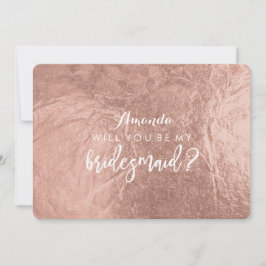 Invitación PixDezines Faux Rosa Gold Serás... Novia