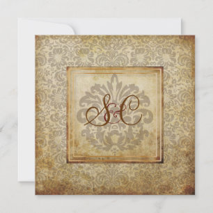 Invitación PixDezines Fidora, Damasco de época