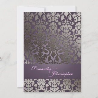 Invitación PixDezines flora damasco/diy color de fondo!