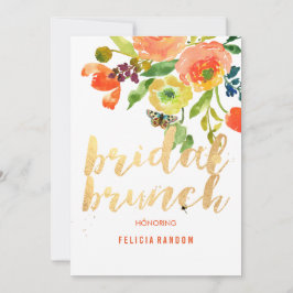 Invitación PixDezines Floral Bridal Brunch/DIY Background