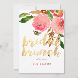 Invitación PixDezines Floral Bridal Brunch/DIY Background