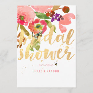 Invitación PixDezines Floral Bridal Ducha/DIY Fondo