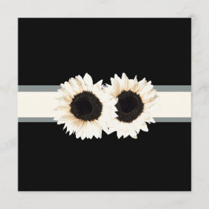 Invitación ¡PixDezines girasol blanco/diy fondo+evento!