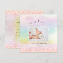 PixDezines Glitter Algodón de Azúcar, Bautizo Niña