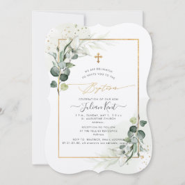 Invitación PixDezines H2 Eucalyptus Bautismo