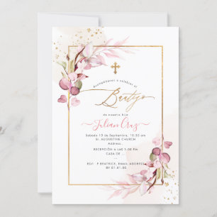 Invitación PixDezines H2 Eucalyptus Bautizo