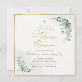 Invitación PixDezines H2 Eucalyptus Primera Comunion