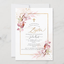 Invitación PixDezines H2 Goma Rosa Polvorienta Eucalyptus Bap