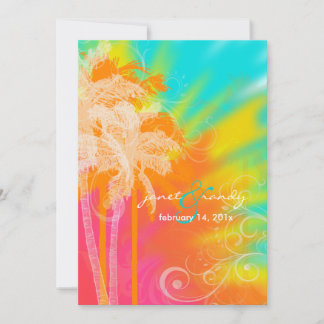 Invitación PixDezines hula tropical+remolinos