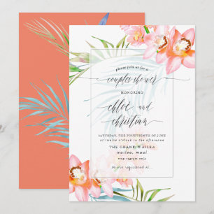 Invitación PixDezines Isla de las Orquídeas, Ducha de Parejas