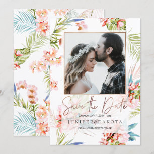 Invitación PixDezines Isla de Orquídeas, Orquídea Melocotón+P