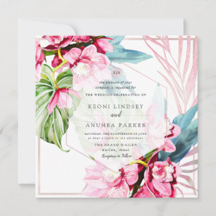 Invitación PixDezines Isla de Orquídeas, Orquídea Rosa Dichos