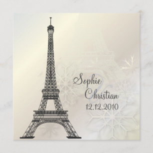 Invitación PixDezines la torre eiffel/parís
