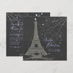 Invitación PixDezines La Torre Eiffel+Remolinos