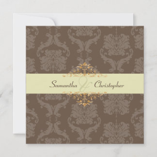 Invitación PixDezines Liliana Damask, fondo personalizable