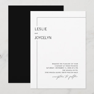 Invitación PixDezines Luxe Caligraphy Relieve metalizado Mini