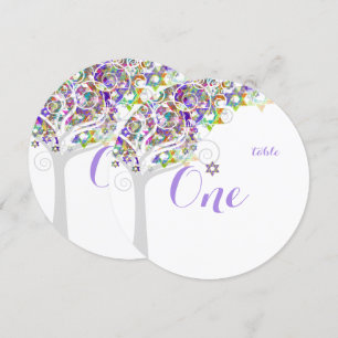 Invitación PixDezines mesa n.º árbol de la vida Bat Mitzvah