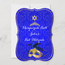 Invitación PixDezines Mitzvah Masquerade/color de bricolaje!!