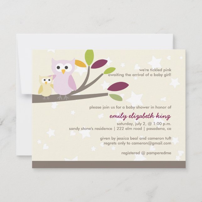 Invitación PixDezines Mommy+baby para una ducha de bebé (Anverso)