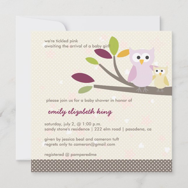 Invitación PixDezines Mommy+baby para una ducha de bebé (Anverso)