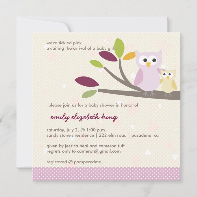 Invitación PixDezines Mommy+baby para una ducha de bebé (Anverso)