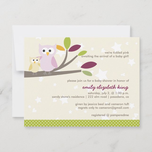 Invitación PixDezines Mommy+baby para una ducha de bebé (Anverso)