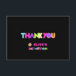 Invitación PixDezines Neon Lights Bat Mitzvah Gracias<br><div class="desc">Señal de neón PixDezines con luces de neón murciélago mitzvah gracias tarjetas.

✡ Copyright © 2008-2019 PixDezines™. Todos los derechos reservados.</div>