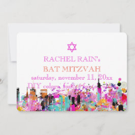 Invitación PixDezines NYC bar/bat mitzvah urbano