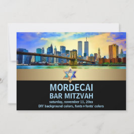 Invitación PixDezines NYC/Puente de Brooklyn/Bar Mitzvah