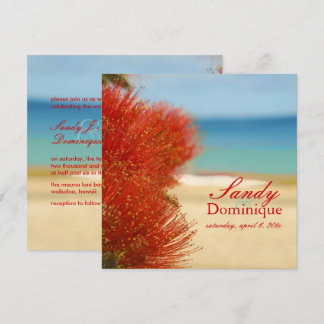 Invitación PixDezines Ohia/playa/boda tropical