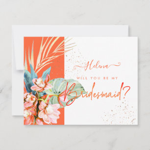 Invitación PixDezines Orchid Isle ¿Serás... Dama de Honor?