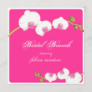 Invitación PixDezines orquídea/bridal brunch/diy fondo