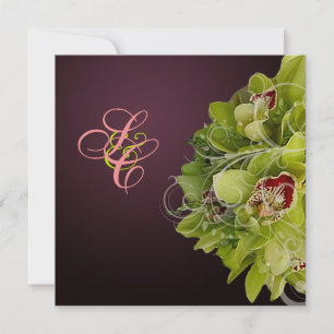 Invitación PixDezines Orquídea + Florencia Ornamental