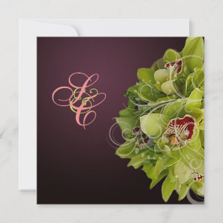 Invitación PixDezines Orquídea + Florencia Ornamental