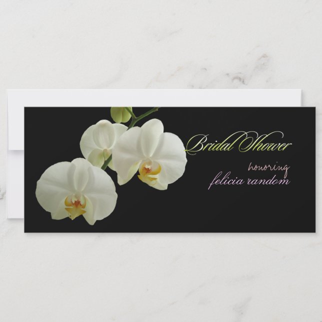 Invitación PixDezines orquídeas/falaenopsis (Anverso)