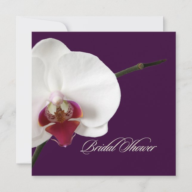 Invitación PixDezines orquídeas/falaenopsis (Anverso)