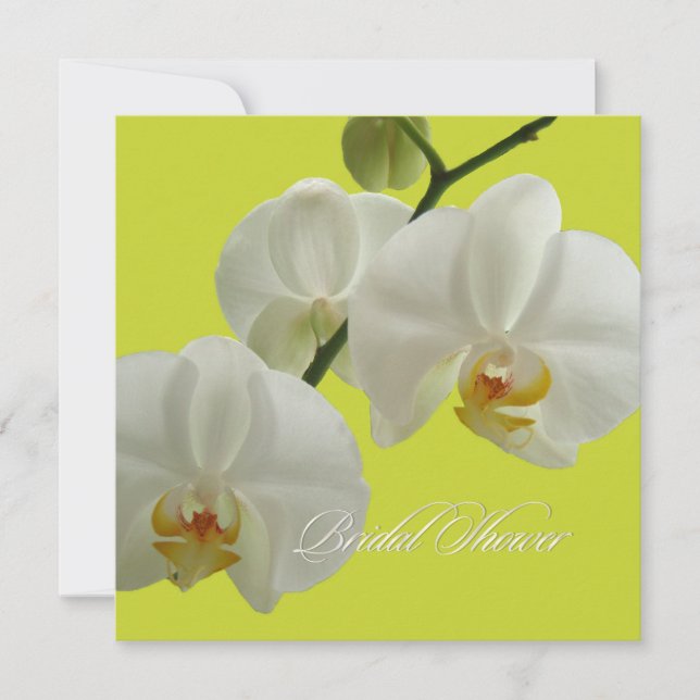 Invitación PixDezines orquídeas/falaenopsis (Anverso)