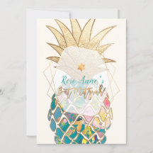 PixDezines Pineapples Bat Mitzvah