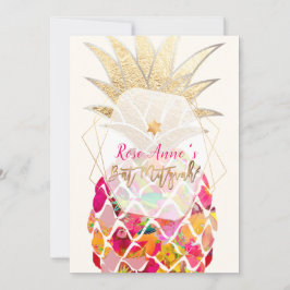 Invitación PixDezines Pineapples Bat Mitzvah