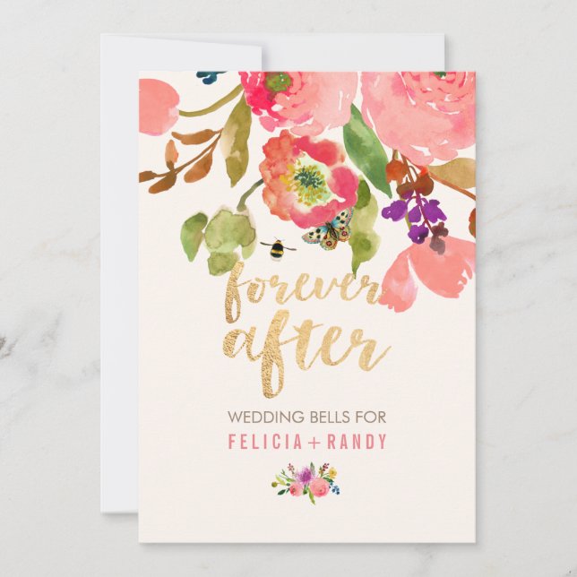 Invitación PixDezines Pink Grapefruit Ranunculus/DIY bckgrad (Anverso)