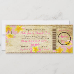 Invitación PíxDezines Pink Plumerias