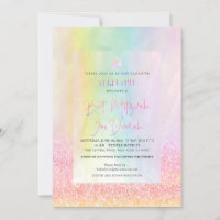 PixDezines Purpurina Cotton Candy Bat Mitzvah