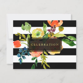 Invitación PixDezines recepción mitzvah/DIYfranjas/floral