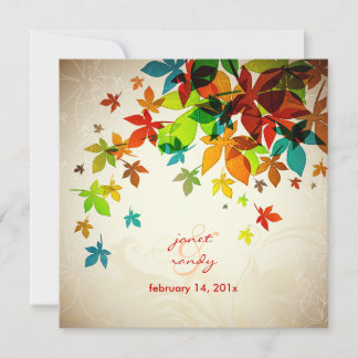 Invitación PixDezines Retro Maple deja/cae eventos